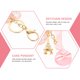 thumbnail image 2 of Keychain de diseño de postres adorable llavero colgante exquisito elementos de pastel llavero, 2 of 6