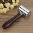 thumbnail image 5 of 60mm Leather Press Roller High Carbon Steel Solid Leather Edge Roller With Wooden Handle, Glue Laminate Rolling Tool, 5 of 5