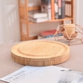 thumbnail image 3 of Sustainable Bamboo Round Serving Board Set with Built-in Storage Drawer – 25x25x3.5cm Multi-Functional Cheese Platter, Pizza/Sushi Tray & Cutting Board, Includes Utensils, Rustic Wood Grain Design,, 3 of 5