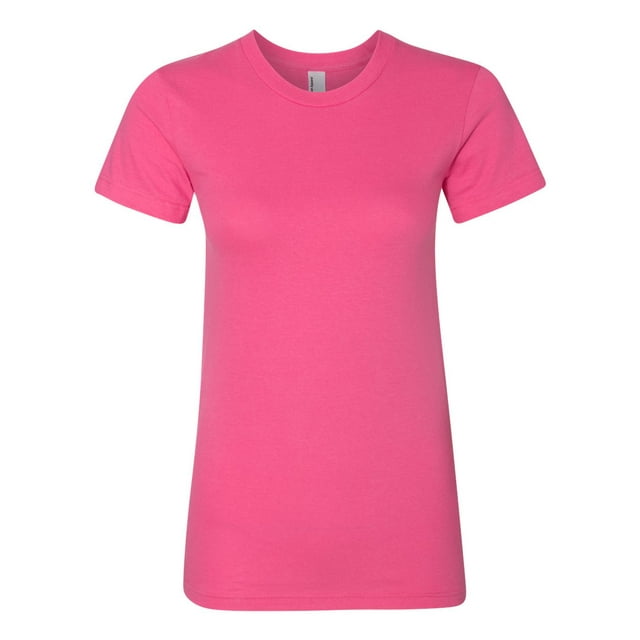 T-shirt en Jersey Fin pour Femmes, m, Fuchsia