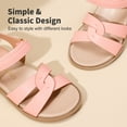 thumbnail image 2 of DREAM PAIRS Girls Sandals Open Toe Princess Flat Sandals Strappy Summer Shoes Toddler/Little Kid, 2 of 8