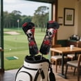 thumbnail image 3 of Uorisanigo Golf Club Head Covers for Driver, Fairway Woods and Hybrids, Premium PU Leather Golf Headcovers, Waterproof & Durable Headcovers Set Fit Most Clubs, 3 of 7
