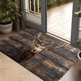 thumbnail image 6 of Tyidzon Rustics Deer Head Door Mat Non-Slide Absorbent Doormat 16X24 Inch Nature Decorative Floor Rug for Indoor Outdoor Front Door Entryway Kitchen Bath Washable Floor Mat, 6 of 8