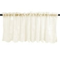 thumbnail image 1 of Injueey Cortina de ventana de encaje Jacquard moderna, cenefa de encaje con dobladillo, cortina corta de café para cocina, puerta de armario, Decoración del hogar Beige 130x41, 1 of 6