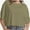 Khaki green, variant on Women's Oversized Crop T-Shirt - Drop Shoulder Round Neck Workout Top - Comfort Casual Short Tee