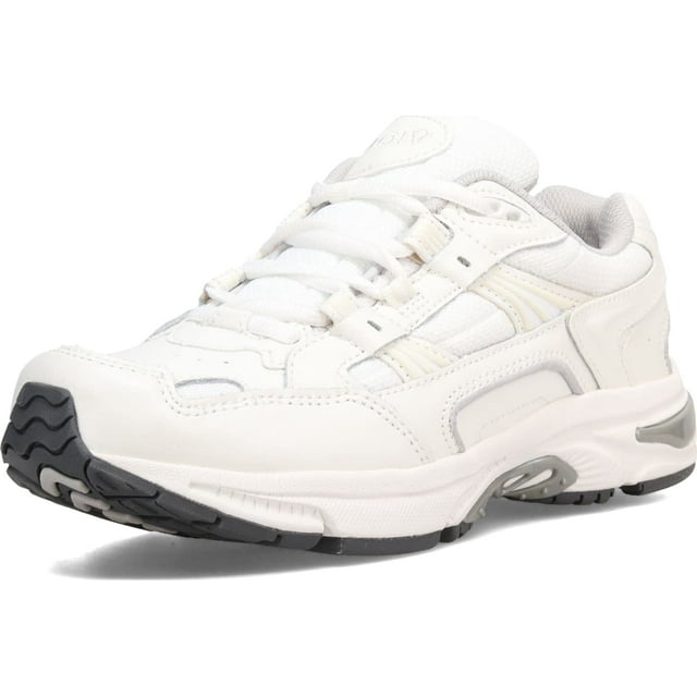 Vionic Women's Walker Classic Comfortable Leisure Shoes- Supportive Walking Sneakers That Include Three-Zone Comfort with Orthotic Insole Arch Support White Leather 12 Medium US