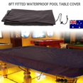thumbnail image 3 of 245*140*20cm 210d Oxford Cloth Waterproof Pool Table Dustproof Protective Cover 8ft Foot Pool Table Indoor Protective Cover Black, 3 of 5