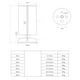 thumbnail image 4 of Muebles Sunnimix Pata de metal para muebles 20cm 80 mm, 4 of 8