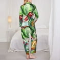thumbnail image 5 of Disketp Pajamas Set Long Sleeve Sleepwear Womens Button Down Nightwear Pj Sets-Vegan1, 5 of 9