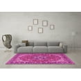 thumbnail image 3 of Ahgly Company Indoor Rectangle Medallion Pink Traditional Area Rugs, 2' x 4', 3 of 4