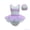 Light Purple, variant on Girls Swimwear For Kids With Print And Mesh Overlay Swim Cap Included Eye Catching Beachwear For Girls 2 8 Years Two Piece Bikini Sets Sizes 3-4 Years