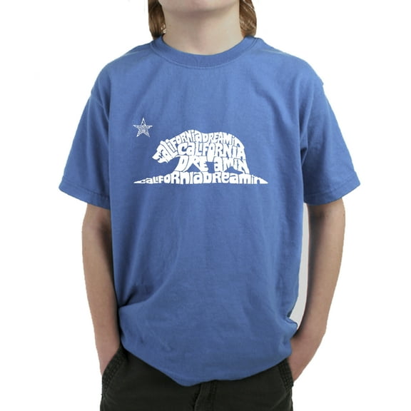 LA Pop Art Boy's Word Art T-shirt - California Dreamin