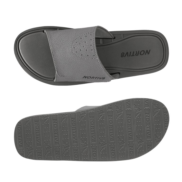 Nortiv8 Men's Memory Foam Adjustable Slide Sandals Comfort