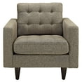 thumbnail image 3 of Modway Empress Upholstered Fabric Armchair in Oatmeal, 3 of 5
