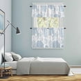 thumbnail image 5 of Blue Octopus Coastal Kitchen Curtains Sets for Windows 24 Inch Length, Nautical Coral Starfish Rod Pocket Window Treatments Tier Curtains and Valances Set for Bedroom/Bathroom, 5 of 8