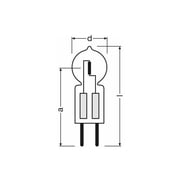 Osram 64440 - IRC 50W 12V GY6.35 OSRAM 64440 Miniature Automotive Light Bulb