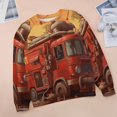 thumbnail image 6 of Sweatshirt For Womens Crewneck Fire Engine Car Truck Hoodies Teen Girls Cute, 6 of 7