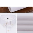 thumbnail image 4 of ZQUUVOU Men's Fleece Lined Shirts Long Sleeve Plush Collared Button Front Jacket with Pocket Warm Winter Tops White, 4 of 6