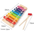 thumbnail image 4 of Juguetes infantiles Tetris Arcoiris Torre reloj Tangram bebé educación temprana, 4 of 7