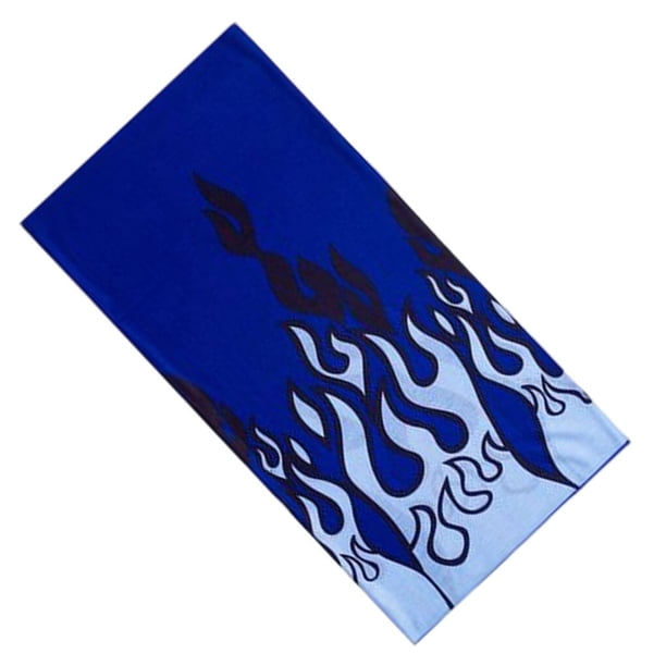 Qarigey Calentador de polainas para el cuello, pasamontañas, Bandana sin costuras, bufandas a prueba de polvo, pañuelo para la cabeza, Accesorio para el cabello fuego azul