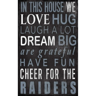 Las Vegas Raiders 11" x 19" In This House Sign