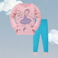thumbnail image 2 of Girl Outfits Casual Long Sleeved Sleepwear Girls' Clothing Sets, 2 of 6