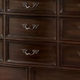 thumbnail image 3 of 66.75 Inches 11 Drawer Dresser with Carved Details Brown, 3 of 6