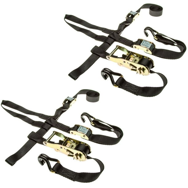 Black Widow ATVWHLTIE2 ATV UTV Wheel TieDown Straps (Pack oF2