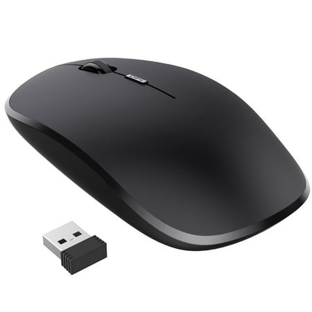 Nulaxy 2.4G Ergonomic Wireless Mouse, Portable Mobile Computer Mouse Optical Mice with USB Receiver, 3 Adjustable DPI Levels, Best for Notebook, PC, Laptop, Computer, (Best Computer Mouse For Tendonitis)