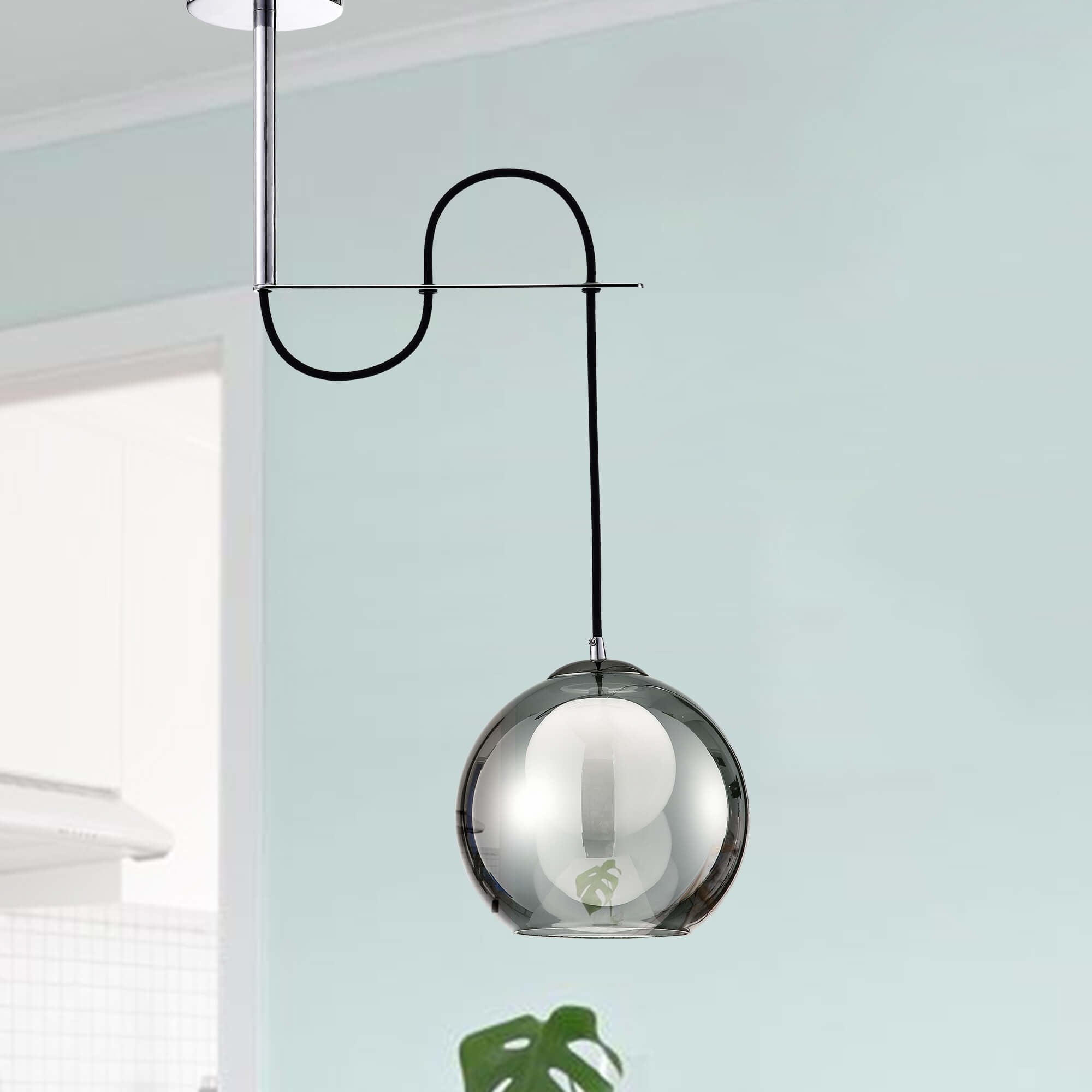 The Lighting Luna Glass Globe Pendant Chandelier In Chrome The Lighting Luna Glass Globe Pendant Chandelier In Chrome Finish Com