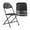 Black, variant on MoNiBloom Folding Plastic Chair, 10 Pack Portable Commercial Seat with Fan Back, for Wedding Camping, Red