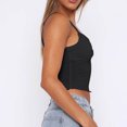 thumbnail image 3 of Dealovy Tank Tops for Women Deep V Neck Sleeveless Shirts Crop Going out Top Slim Fitted Base Layer Tees, 3 of 7
