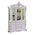 thumbnail image 2 of Zenie Buffet Cabinet and Hutch, Classic Carved Details, White Solid Wood, 2 of 7