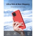 thumbnail image 5 of 【3 in 1 for Samsung Galaxy A12 case, with 2 Pack Screen Protector, Camera Protection，Liquid Silicone Slim Shockproof Protective Phone Case [Microfiber Lining] (Navy Blue), 5 of 12