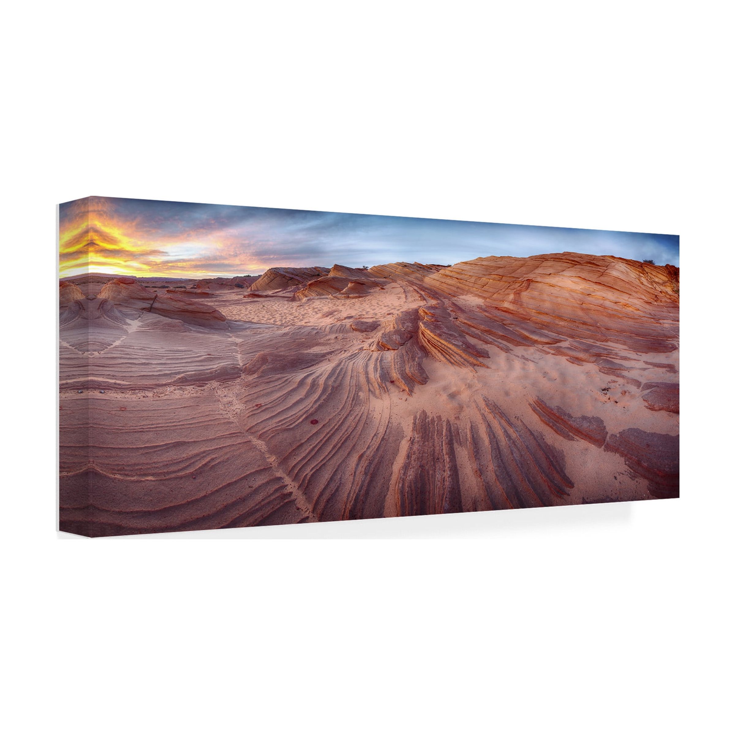Trademark Fine Art "The Great Wall" Canvas Art by Moises Levy