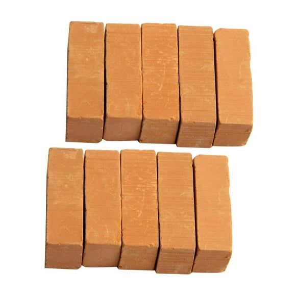 10 Pieces Brick Red Medium Bricks Brick Landscaping DIY Sand Table Model