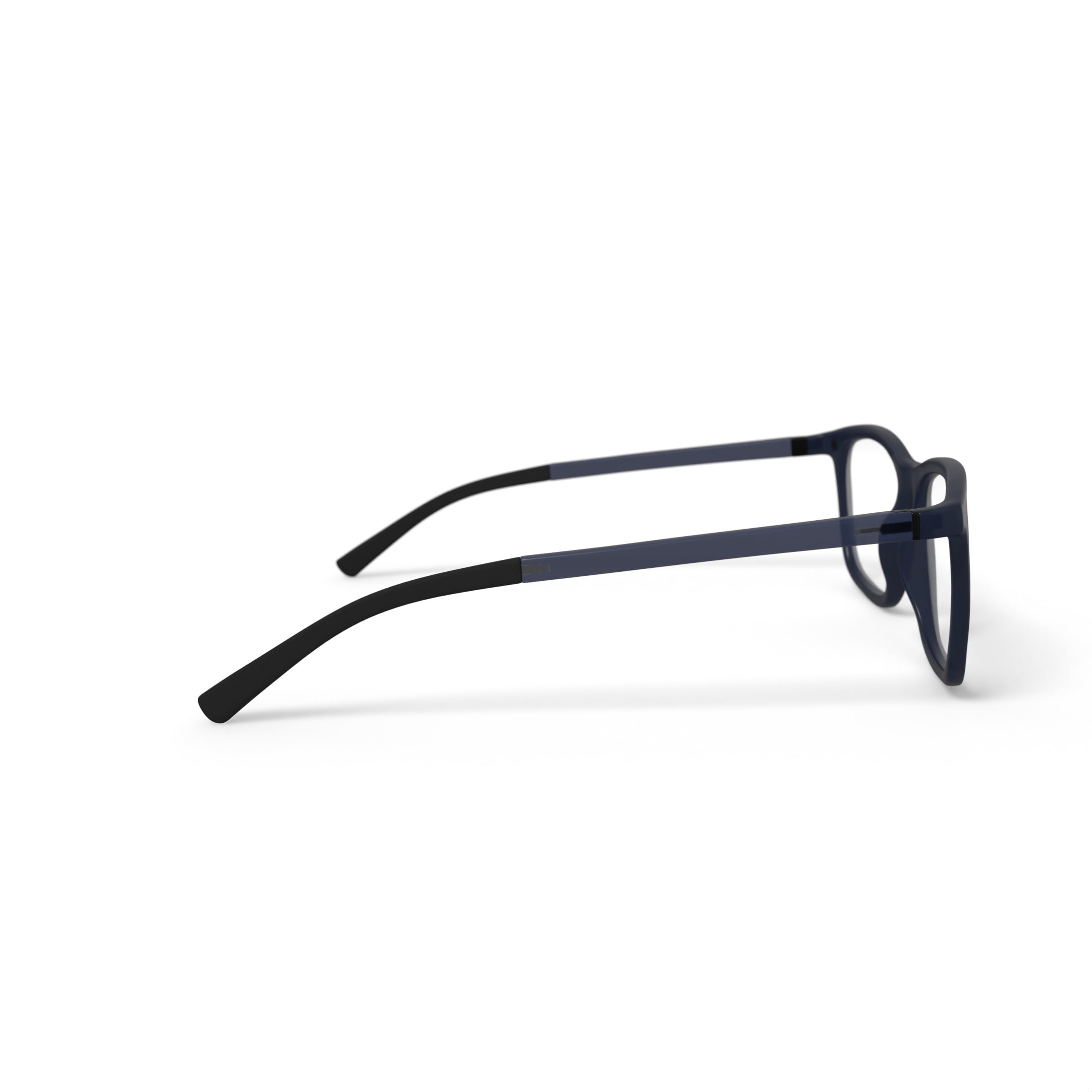 Bio Eyes Men's Clay Square Prescription Eyeglasses with Case, Grey