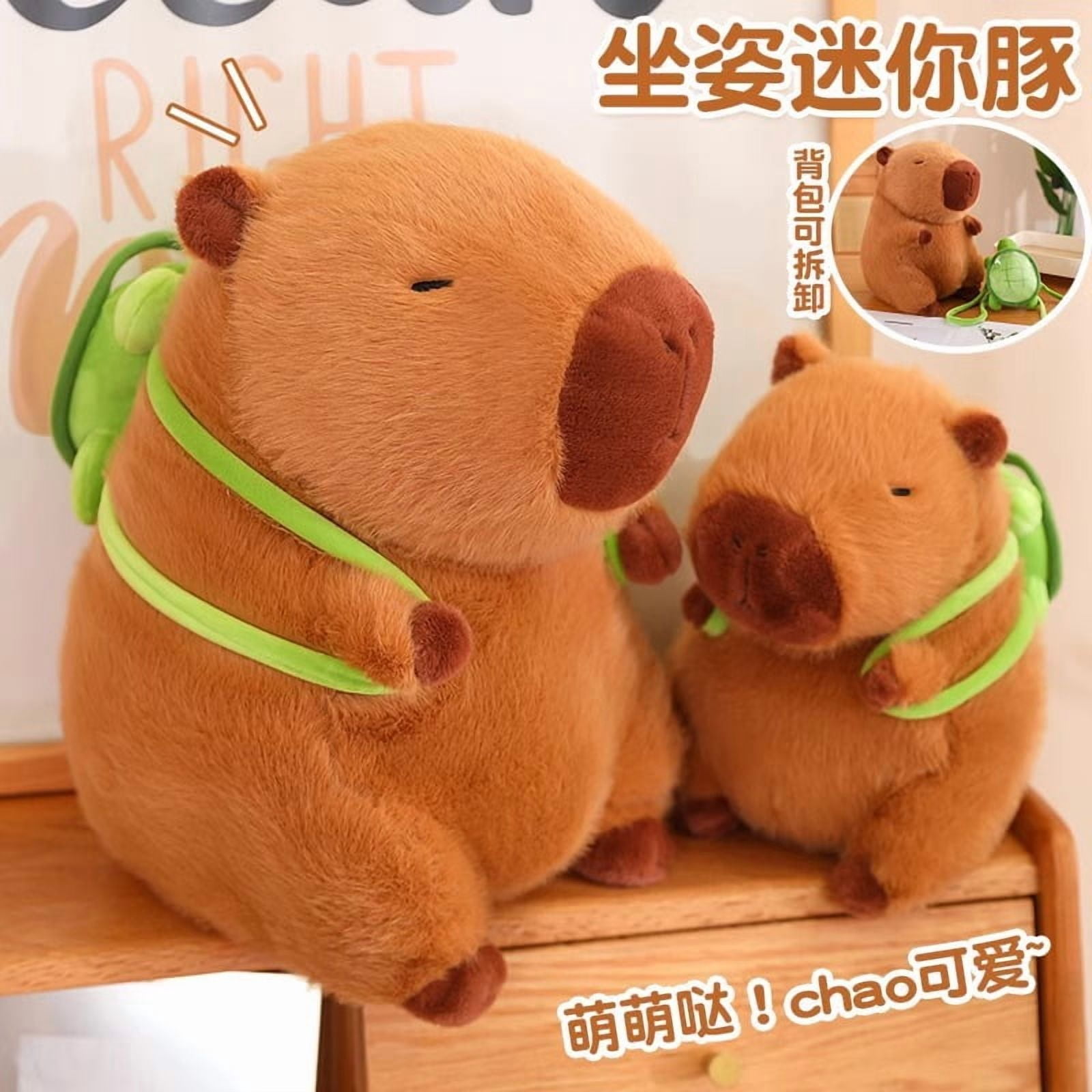 Gclcm Capybara Plush Toy – Soft Hug Doll with Scarf, Gift for Kids