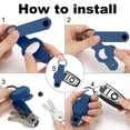 thumbnail image 2 of YUNOVA Waterproof Key Organizer for Airtag Case,Mini Key Holder for Airtag,Anti-lost Silicon Airtag Holder Case GPS Tracker Car Keys Finder Item Locator with Keychain,Car Key Fob (Up to 5 Keys), 2 of 6