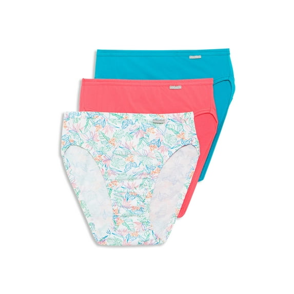Jockey Womens Elance French Cut 3 Pack Underwear French Cuts 100% cotton