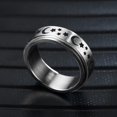 thumbnail image 2 of Women Men Fidget Meditation Anti-anxiety Calming Rings Star Moon Spinning Rings, 2 of 5