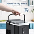 thumbnail image 7 of Simzlife Countertop Ice Maker, Portable Ice Machine with Self-Cleaning, 26Lbs/24H, 9 Ice Cubes Ready in 6 Mins, for Home/Kitchen/Bar, Black, 7 of 7