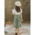 thumbnail image 5 of Toddler Baby Kids Girl Clothes Leaf Top+ Flare Pants Bell Bottoms Outfits Set, 5 of 10