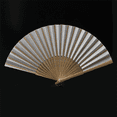 thumbnail image 3 of 72 Pack Hand Fans White Paper Fan Bamboo Folding Fans Handheld Folded Fan for Wedding Gift, Party Favors, 3 of 7