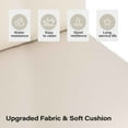 thumbnail image 4 of LAUSAINT HOME 7 Pieces Patio Conversation Set, Outdoor Sectionals with 6 Chairs and 1 Coffee Table, Beige Cushions, 4 of 7