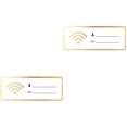 thumbnail image 1 of HLONK 2pcs Acrylic Wifi Sign Rewritable Account and Password Wifi Sign for Public Shop, 1 of 8