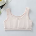 thumbnail image 2 of LIIPEE Girls Bras Solid Color Stretch Sports Seamless Bra Training Bralette Crop Top Child Stylish Indoor Outdoor Wear Undies,Pink,11-12 Years, 2 of 5