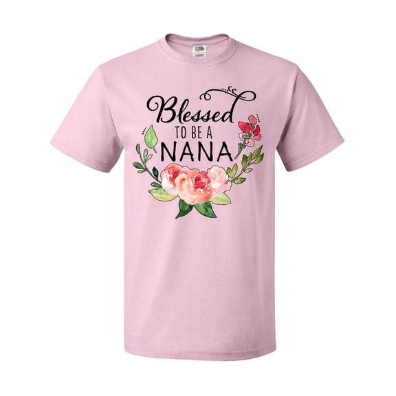 Inktastic Blessed to Be a Nana with Flowers T-Shirt