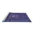thumbnail image 2 of Ahgly Company Machine Washable Indoor Rectangle Persian Blue Traditional Area Rugs, 8' x 10', 2 of 4