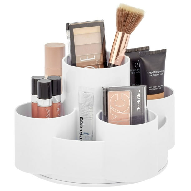 mDesign Spinning Lazy Susan Makeup Turntable Storage Center 9